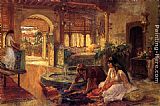 Orientalist Interior by Frederick Arthur Bridgman